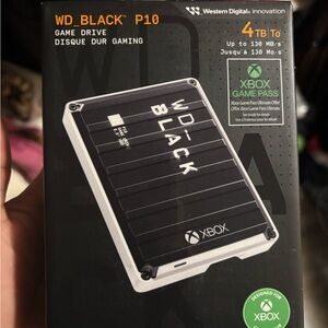 WD_BLACK P10 For Xbox 4TB External USB Portable Game Drive | NEW